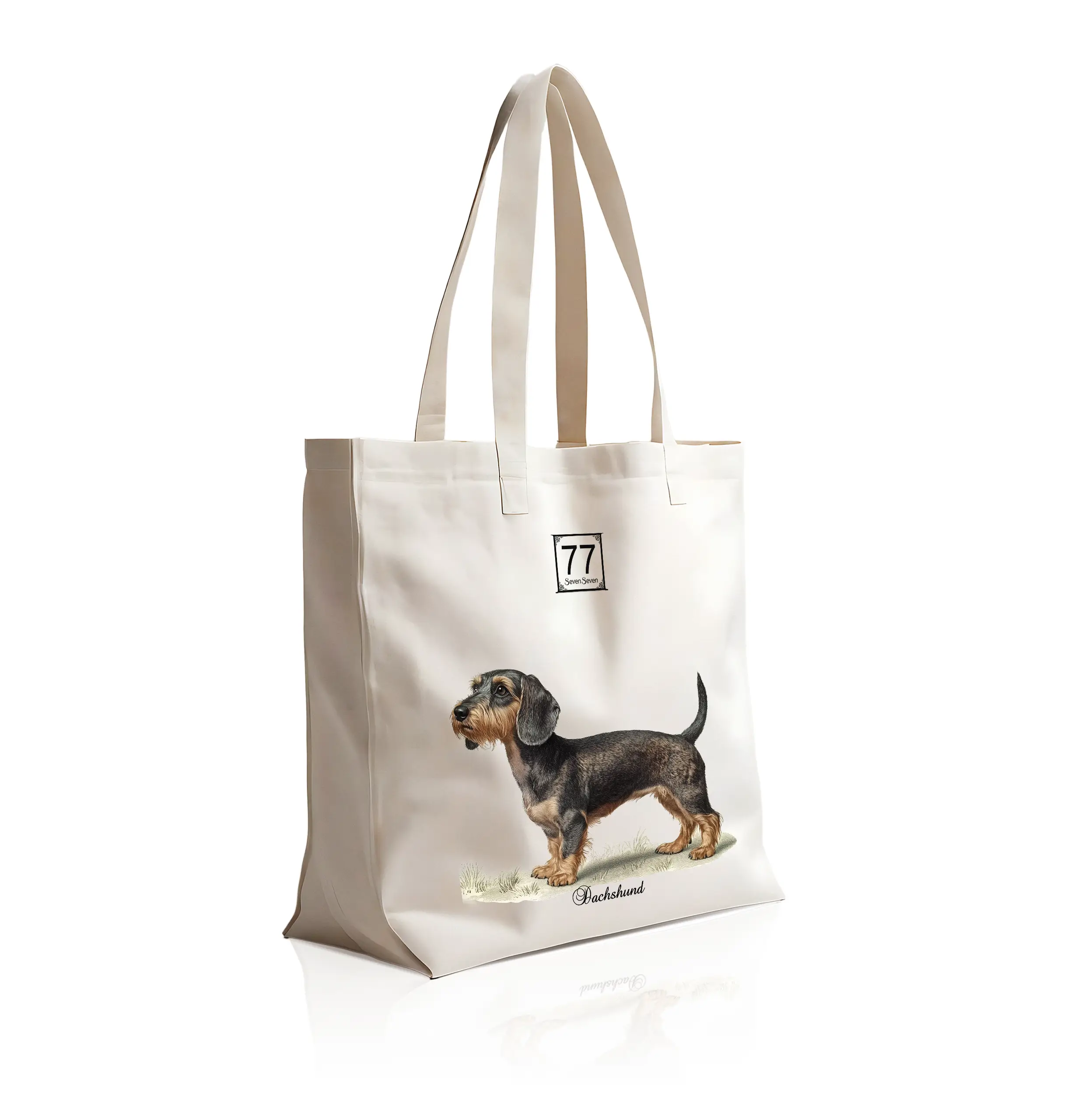 Jamnik (Dachshund) - bawełniana torba canvas - obrazek 7