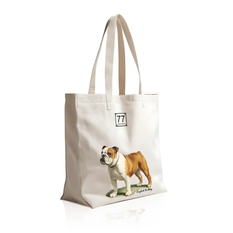 Buldog Angielski (English Bulldog) - bawełniana torba canvas
