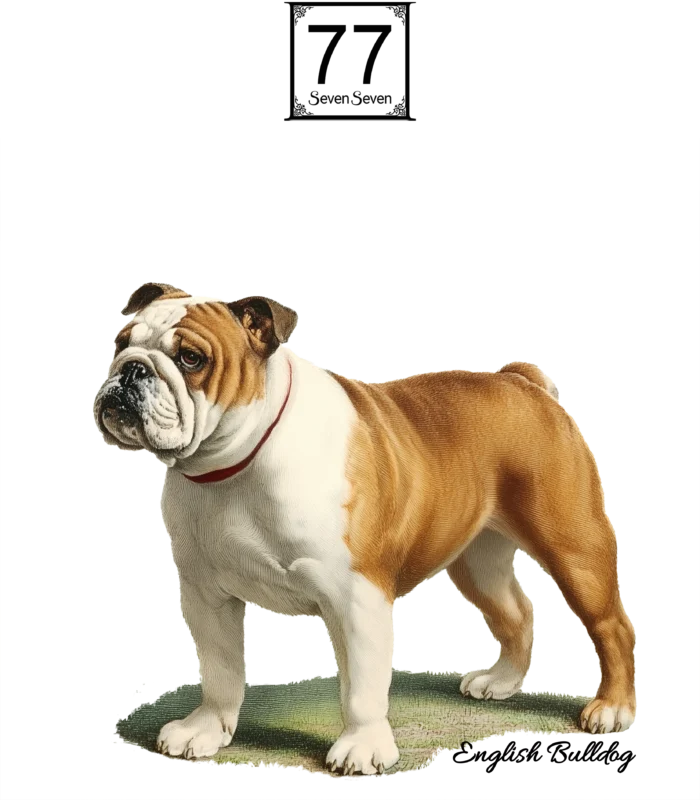 Buldog Angielski (English Bulldog) - bawełniana torba canvas