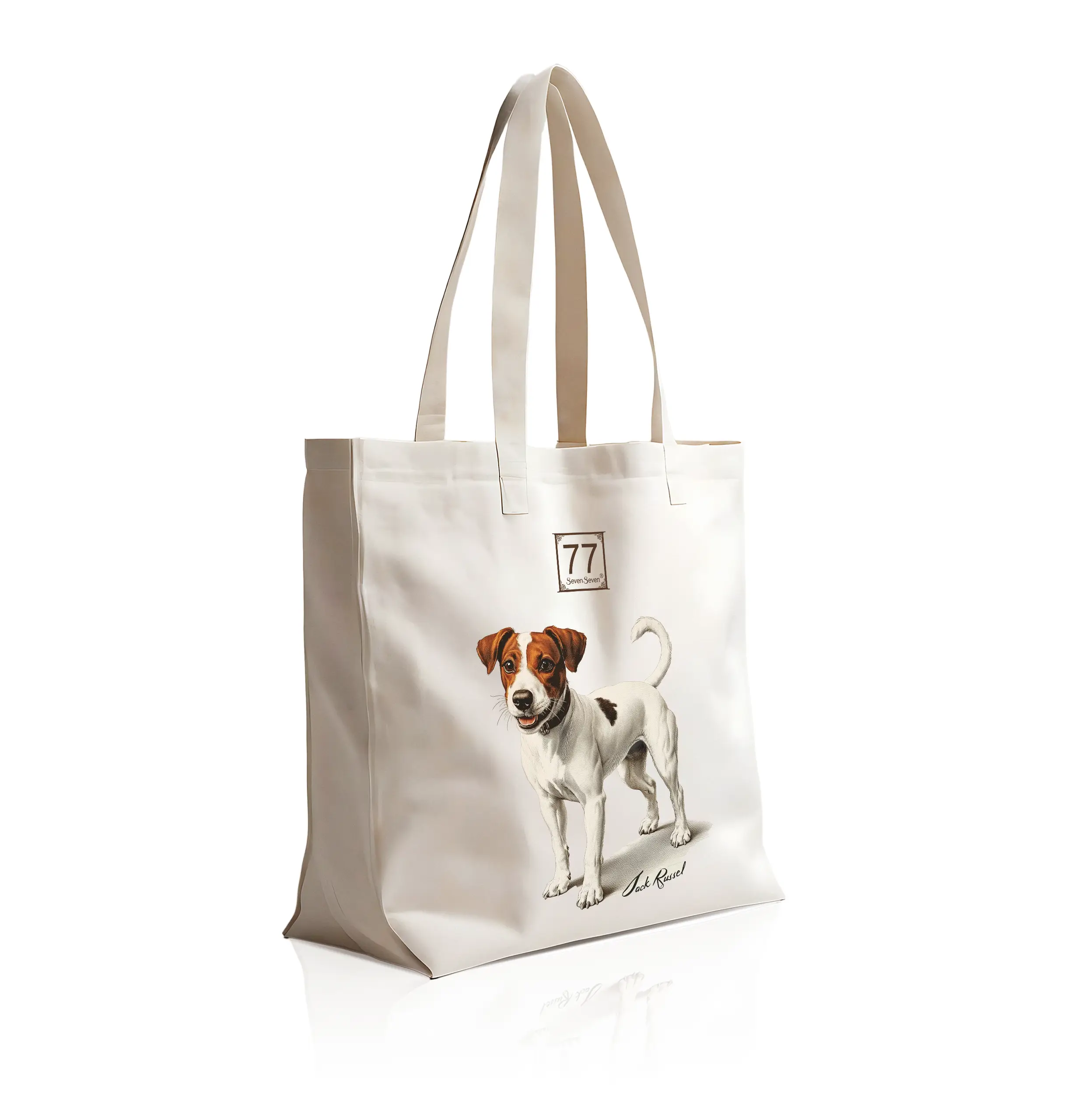 Jack Russell - bawełniana torba canvas - obrazek 6