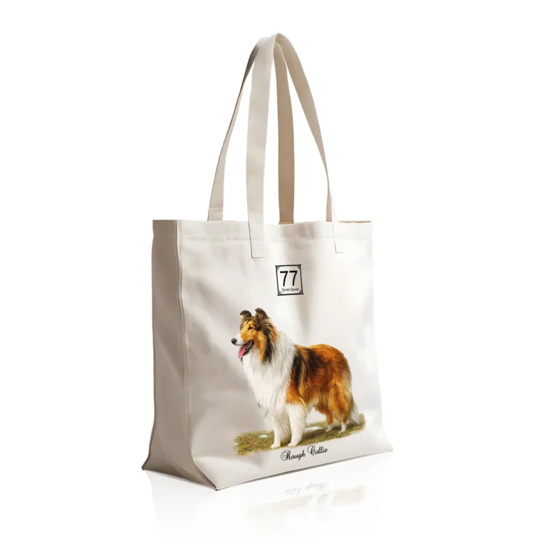 Owczarek Szkocki Długowłosy (Rough Collie) - bawełniana torba canvas