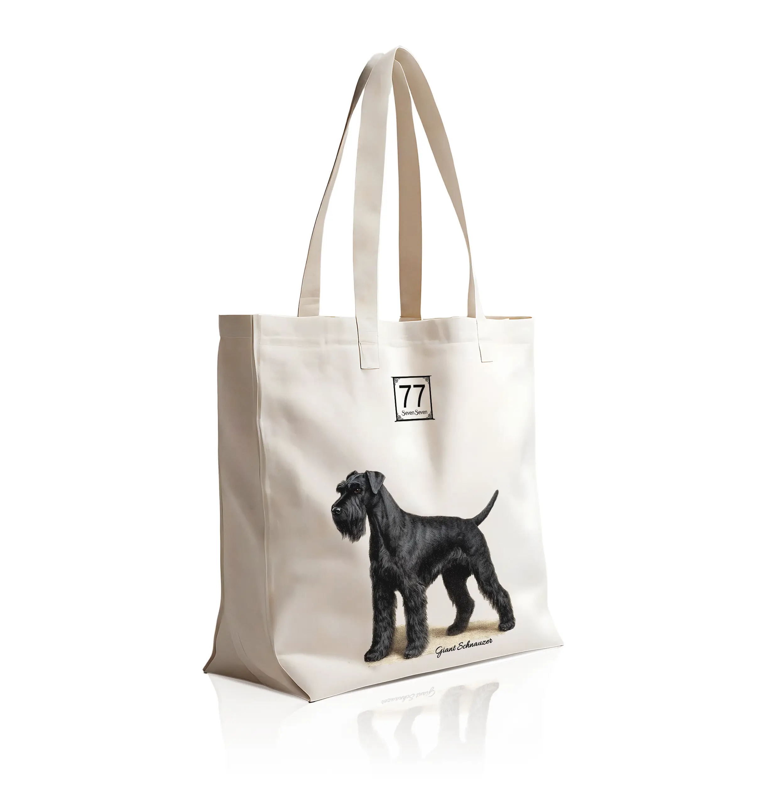 Schnauzer - bawełniana torba canvas - obrazek 5