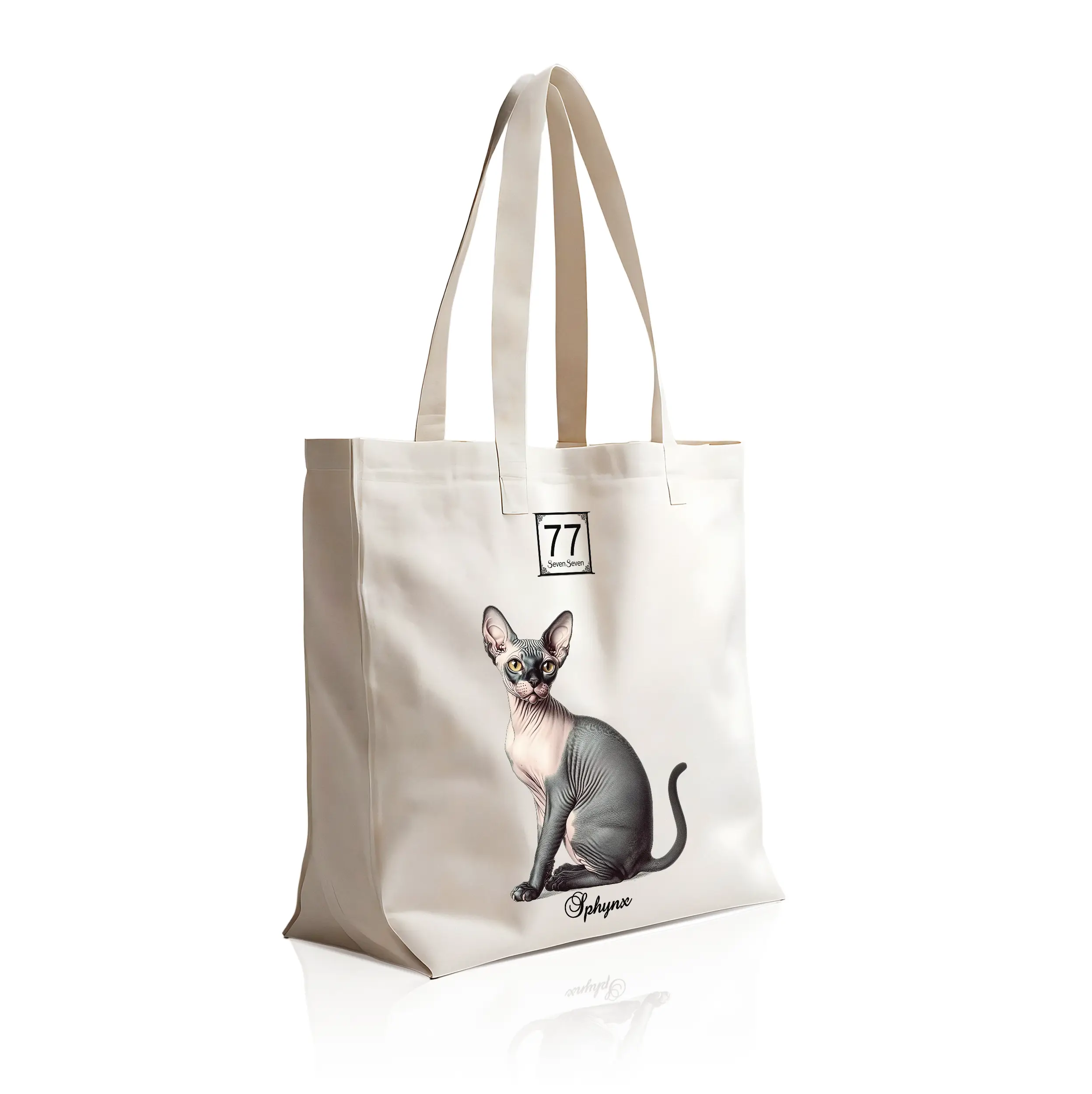 Sfinks (Sphynx) - bawełniana torba canvas - obrazek 3