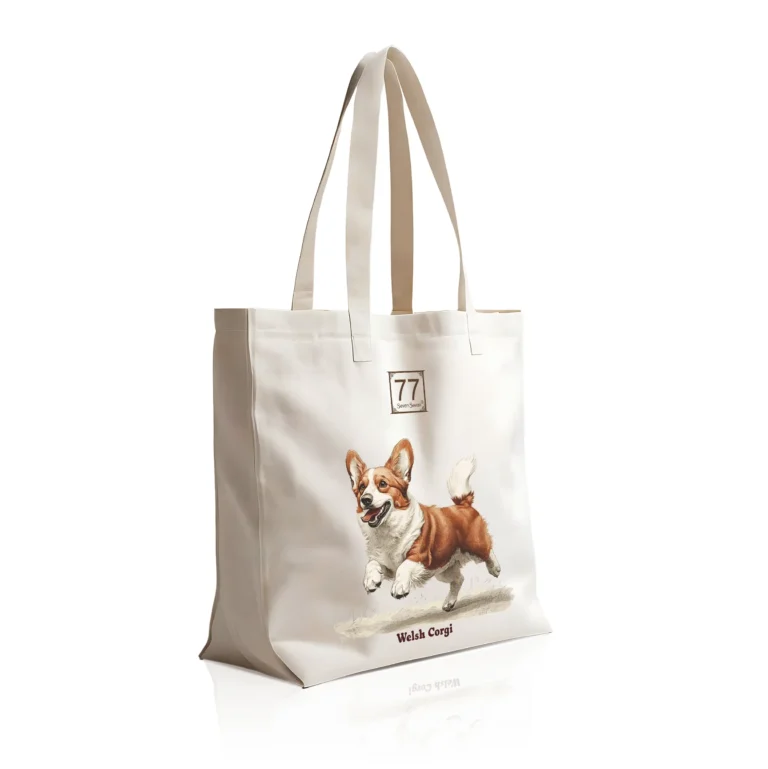 Welsh Corgi - bawełniana torba canvas