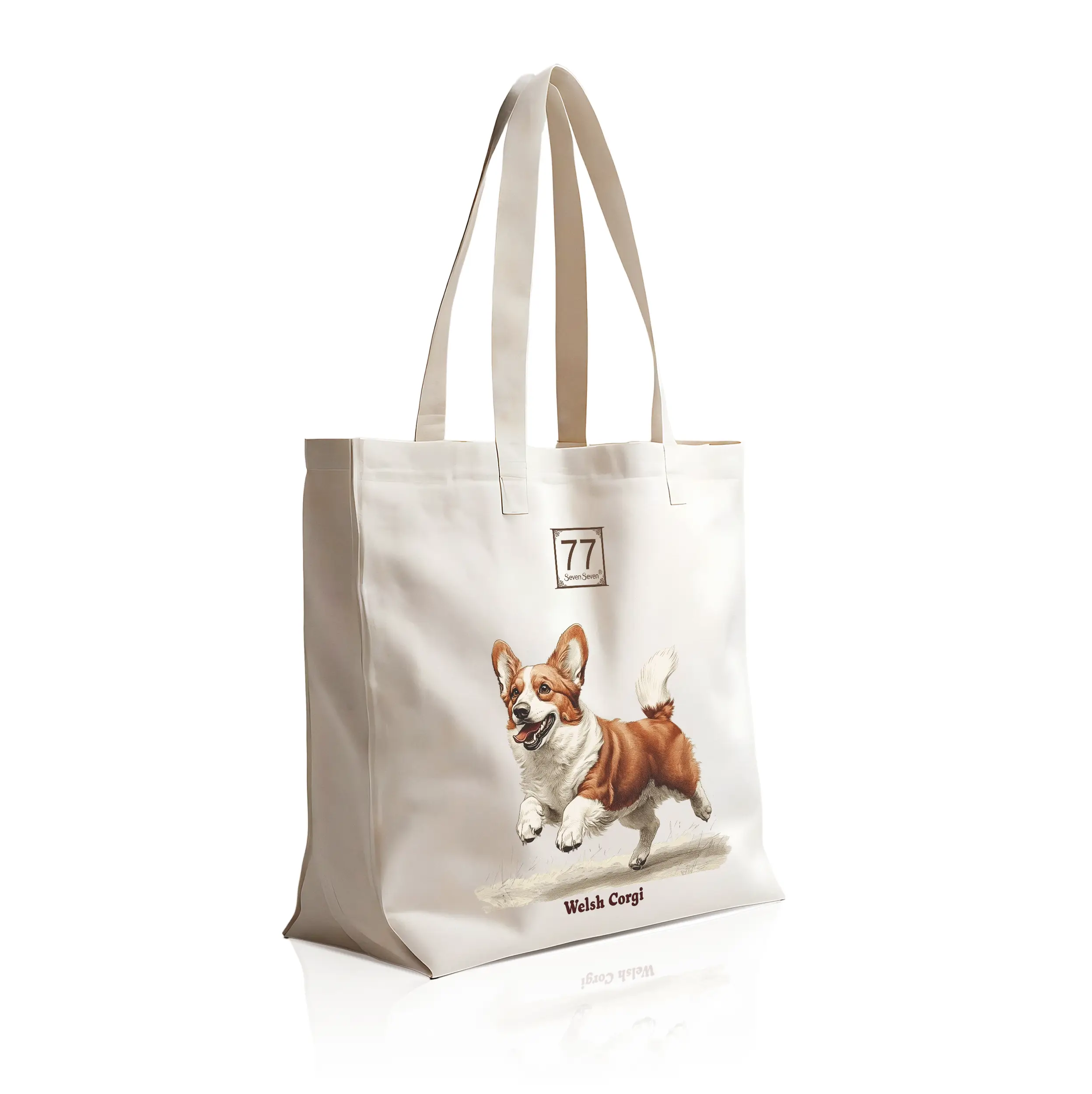 Welsh Corgi - bawełniana torba canvas - obrazek 2