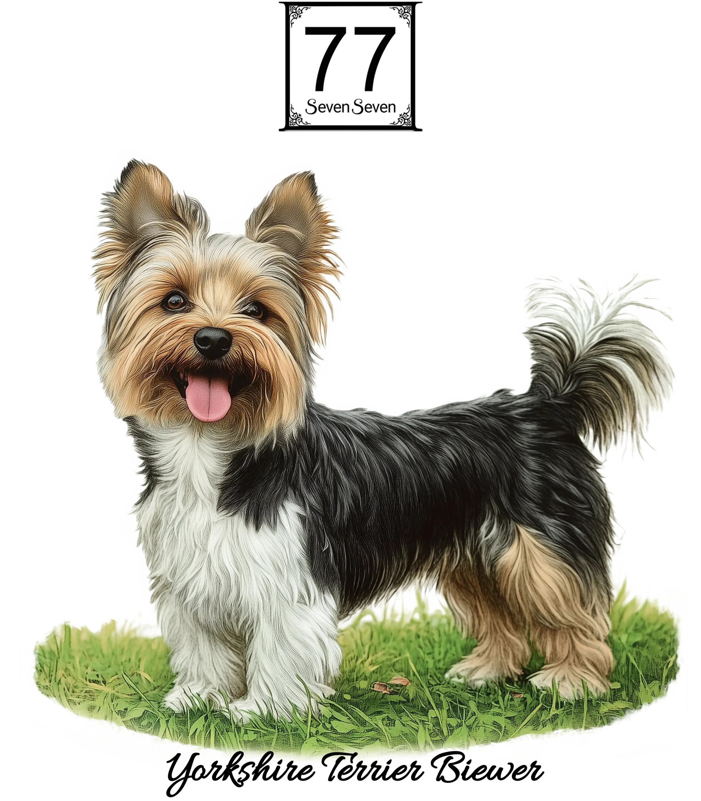 Yorkshire Terrier - bawełniana torba canvas - obrazek 2