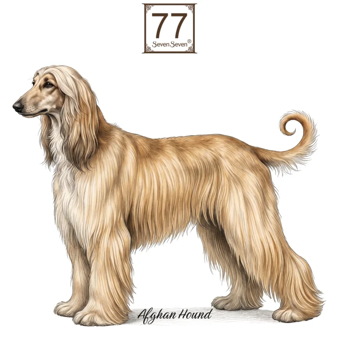 Chart Afgański (Afghan Hound ) - bawełniana torba canvas
