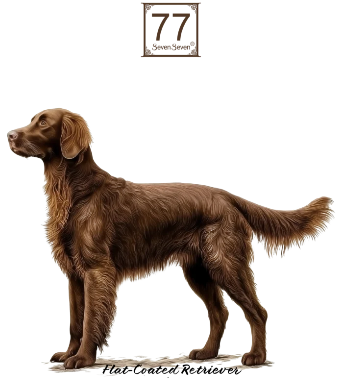 Retriever gładkowłosy (Flat-Coated Retriever) - bawełniana torba canvas