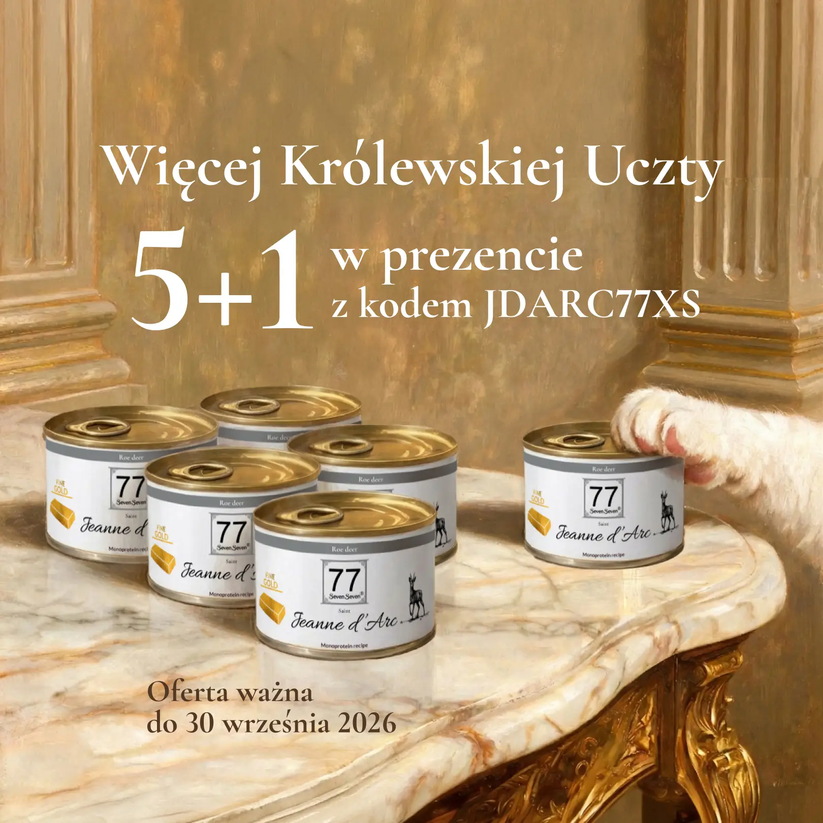 Jeanne d'Arc z sarniną puszka dla kota 185g