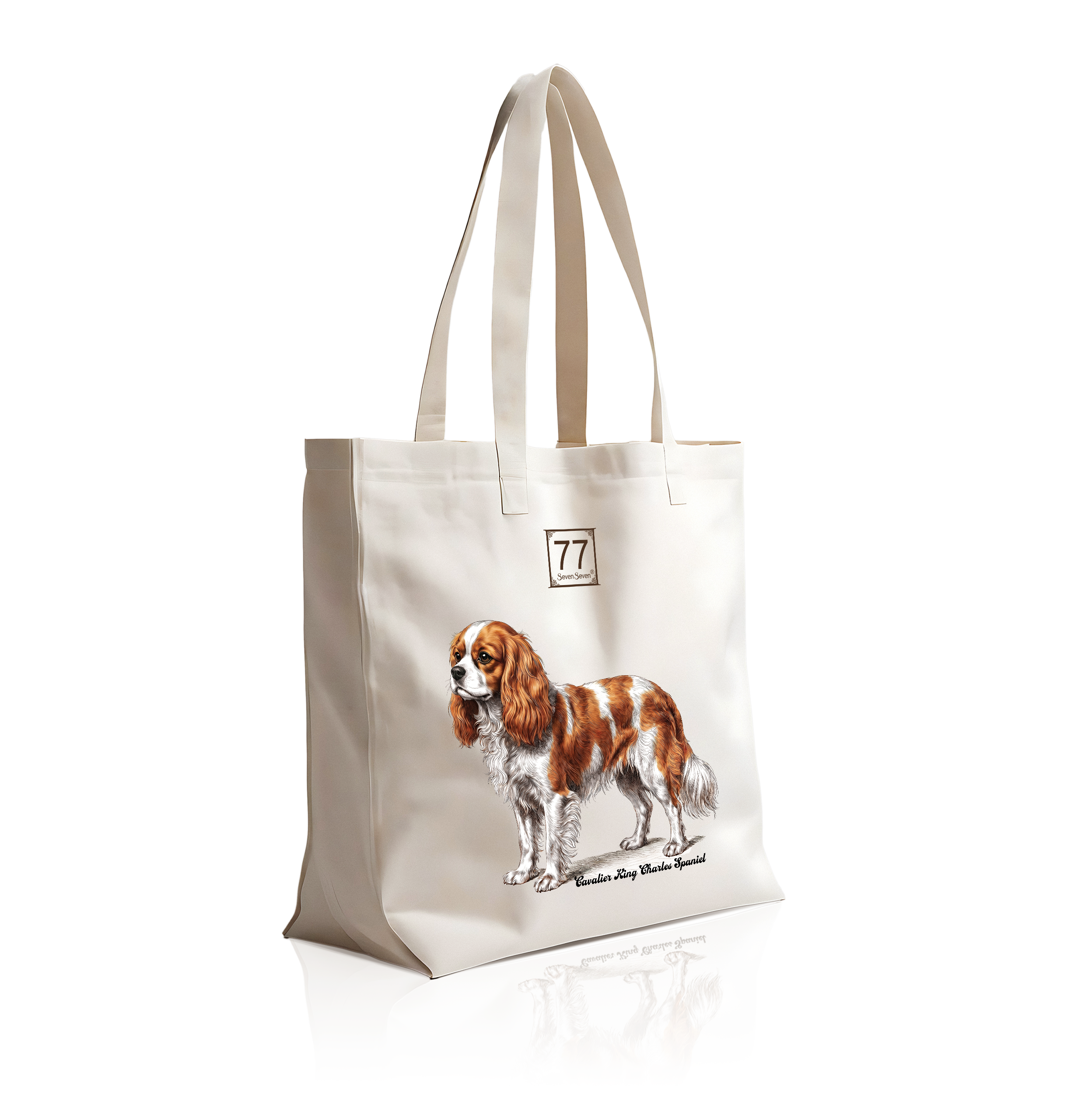 Cavalier King Charles Spaniel - bawełniana torba canvas - obrazek 5