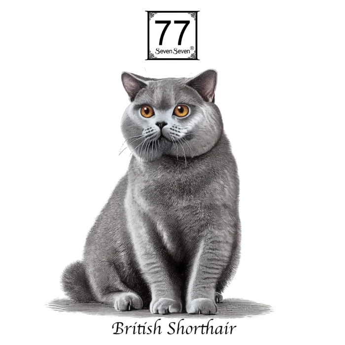 Kot Brytyjski Krótkowłosy (British Shorthair) - bawełniana torba canvas